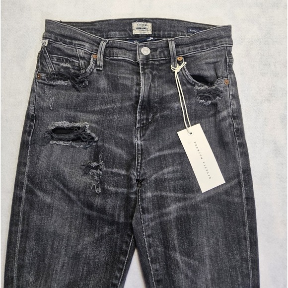 Citizens‎ of Humanity Jeans Sz 24 Womens Rocket High Rise Skinny Distressed New - Picture 4 of 9